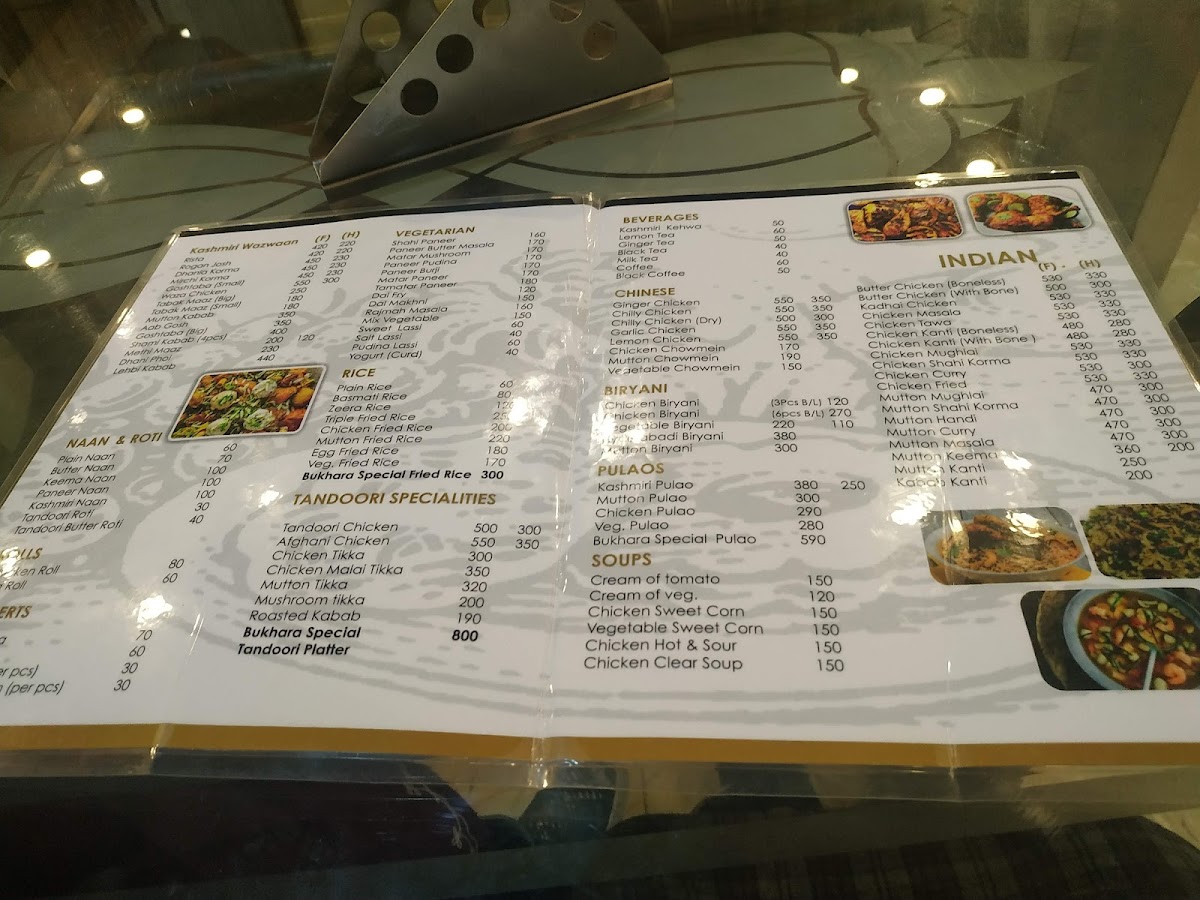 Menu Bukhara Restaurant And Bakery-1
